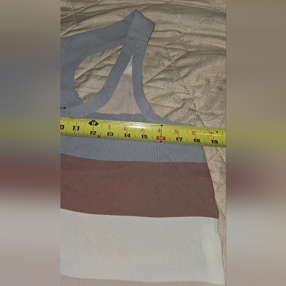 Express Multicolor Striped Tank Top B1 - Picture 4 of 8